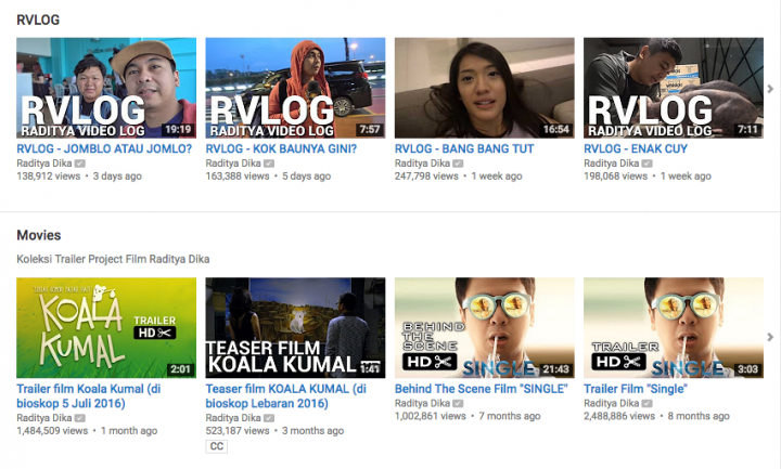 10 Vlogger Paling Tenar di Indonesia